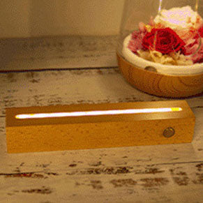 Christmas Rectangular Acrylic Plate Table Lamp