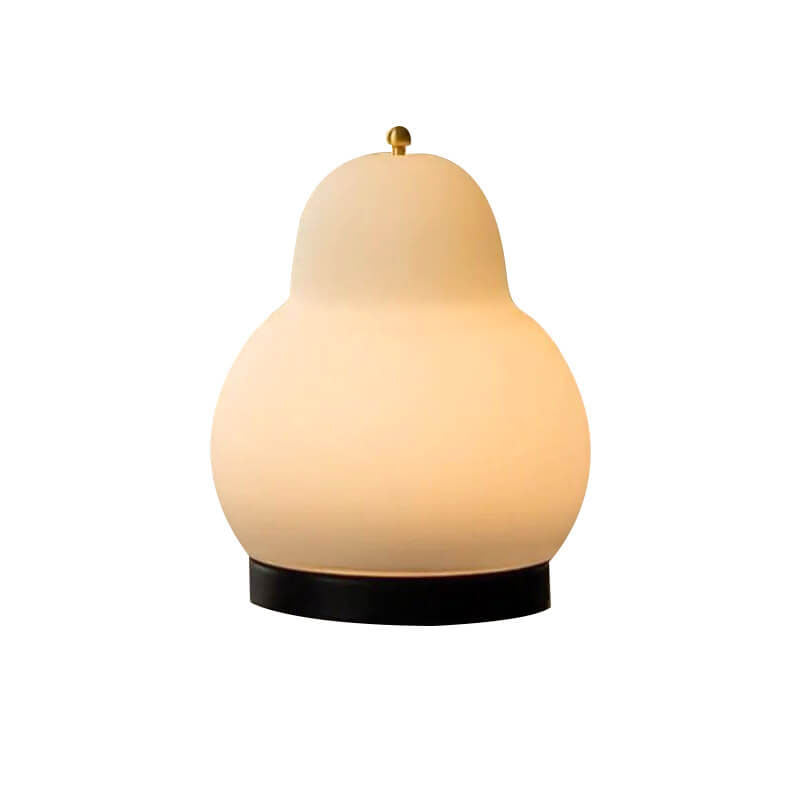 Cream Pear Shape Rechargeable Table Lamp