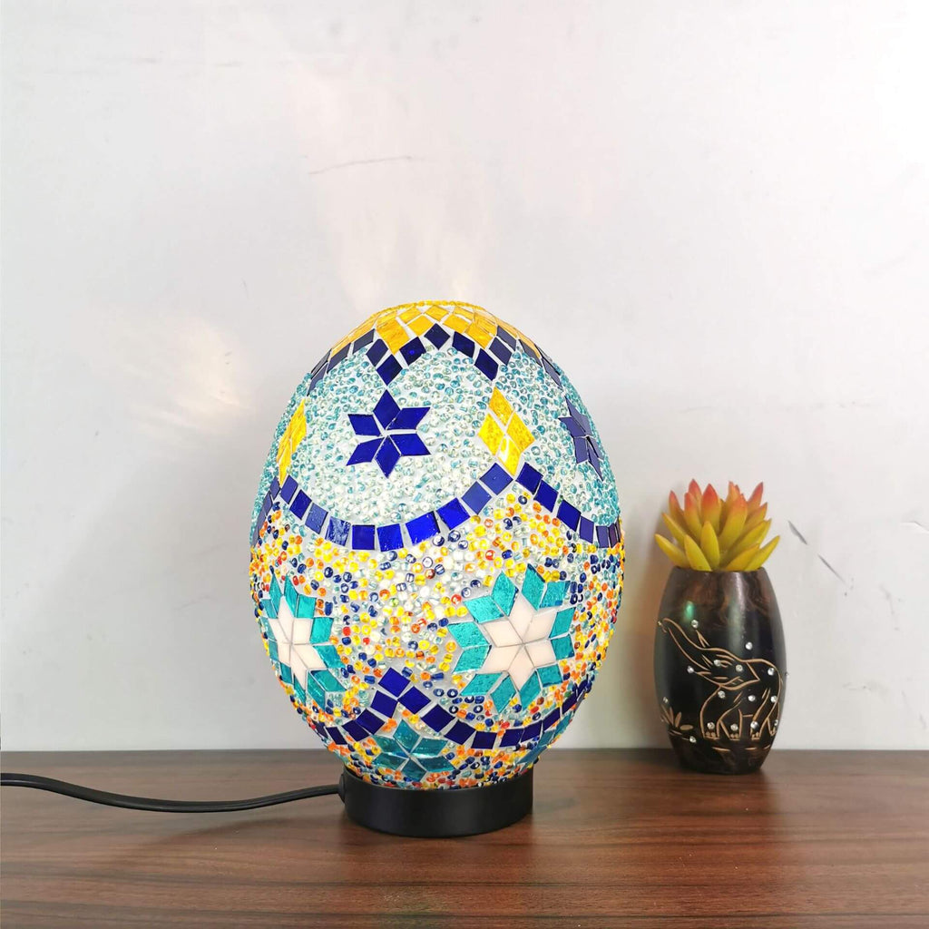 Turkish Handcrafted Mosaic Glass Table Lamp