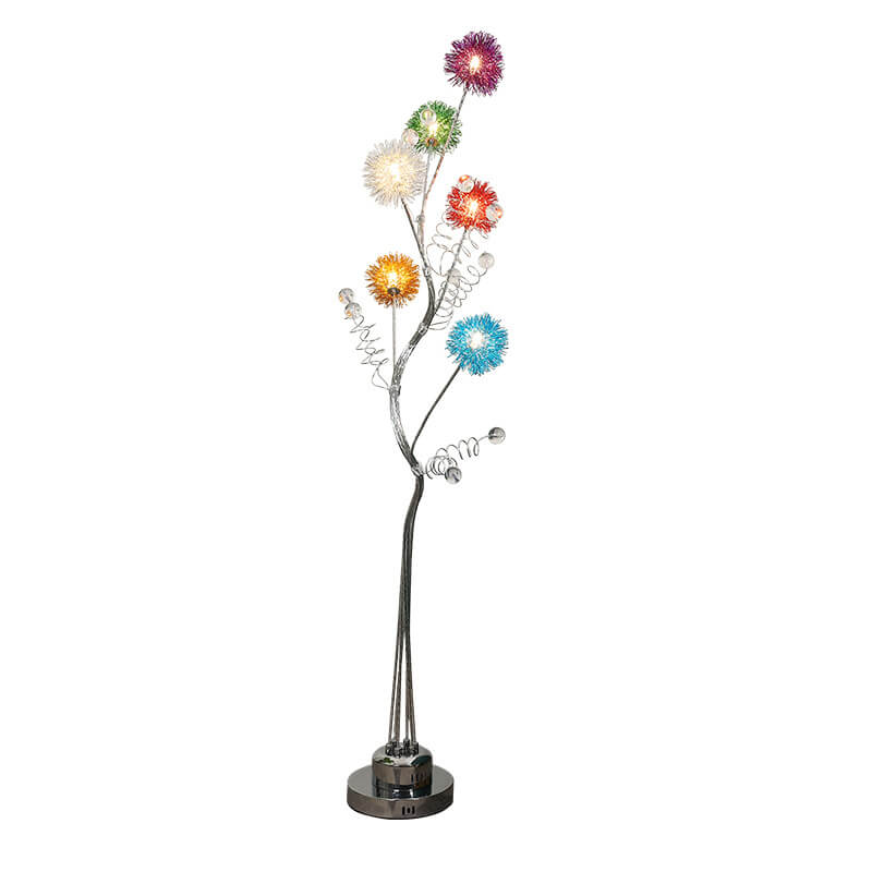 Creative Aluminum Weaving Balls 6-Light Floor Lamp