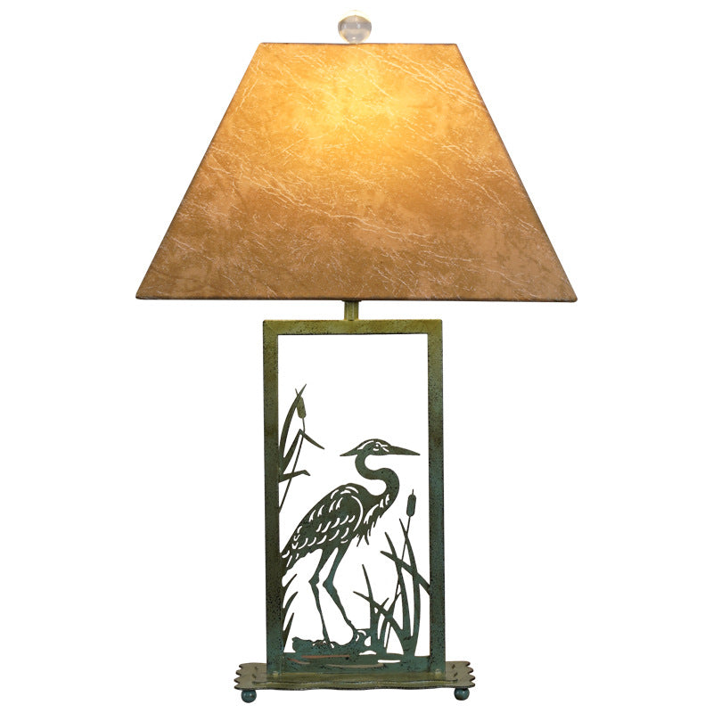 Parchment Painted Iron Table Lamp