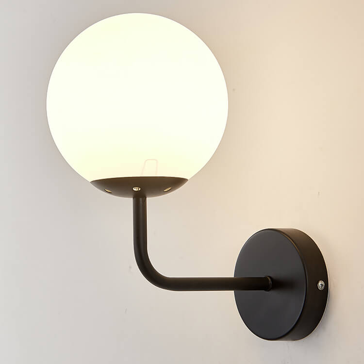 Round Ball Iron Glass Wall Lamp