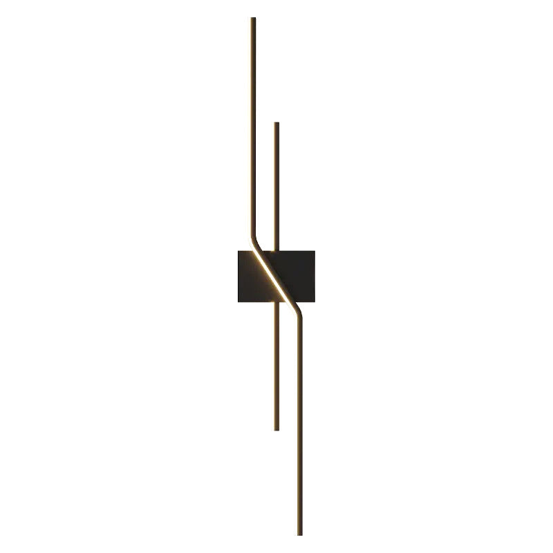 Aluminum Geometric Long Straight Wall Lamp