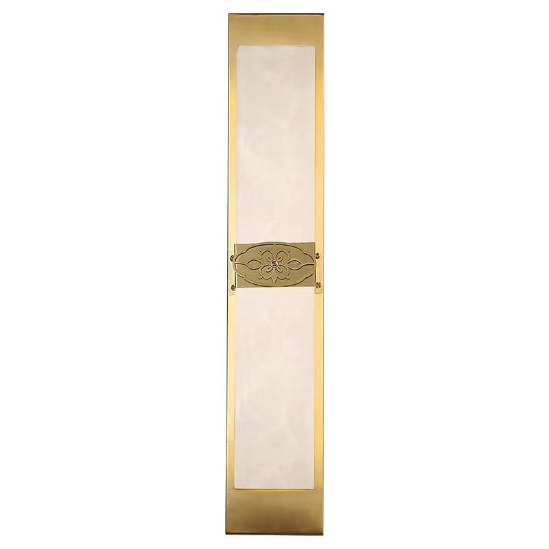 Copper Marble Cubic Strip Wall Lamp