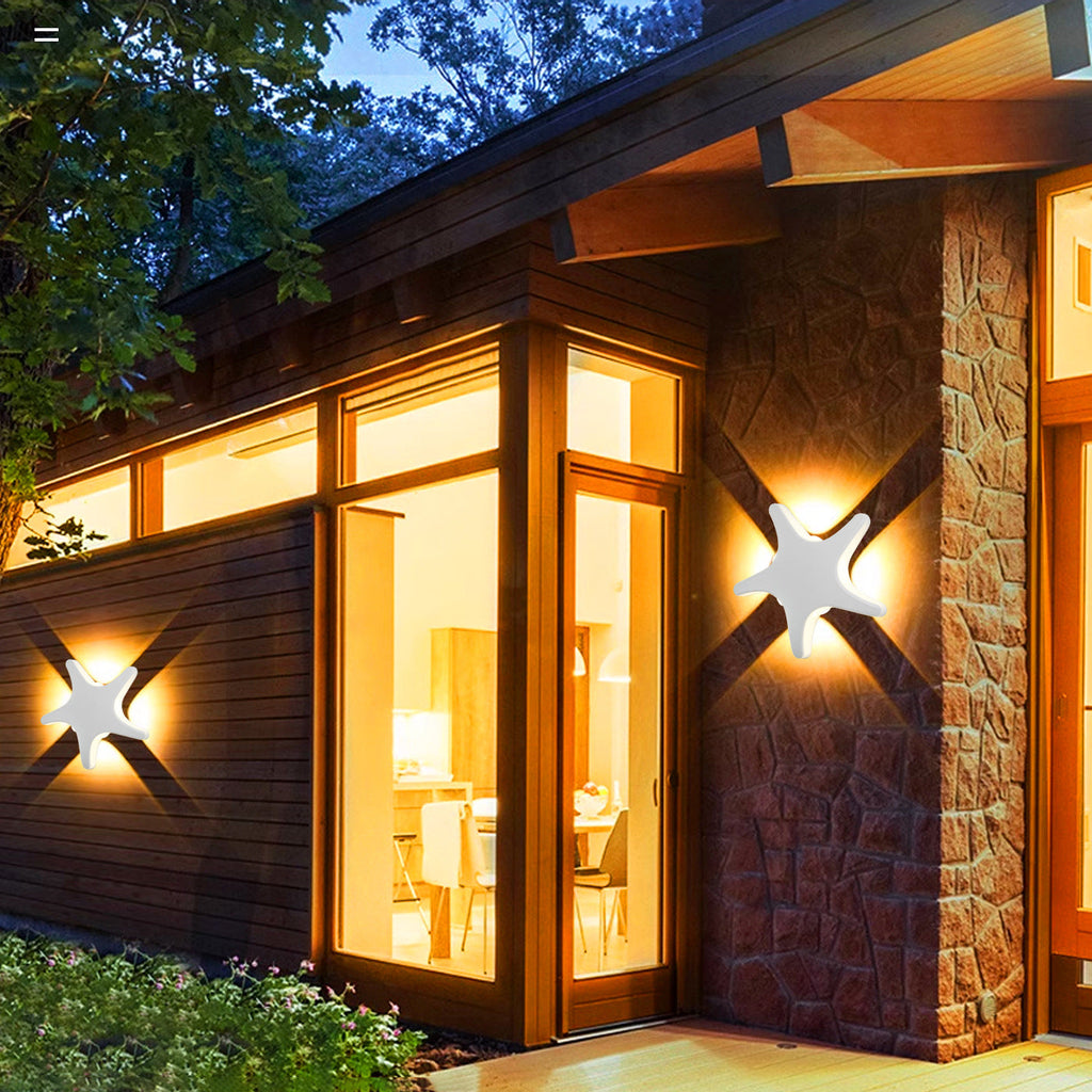 Aluminum Starfish Design Patio Outdoor Light