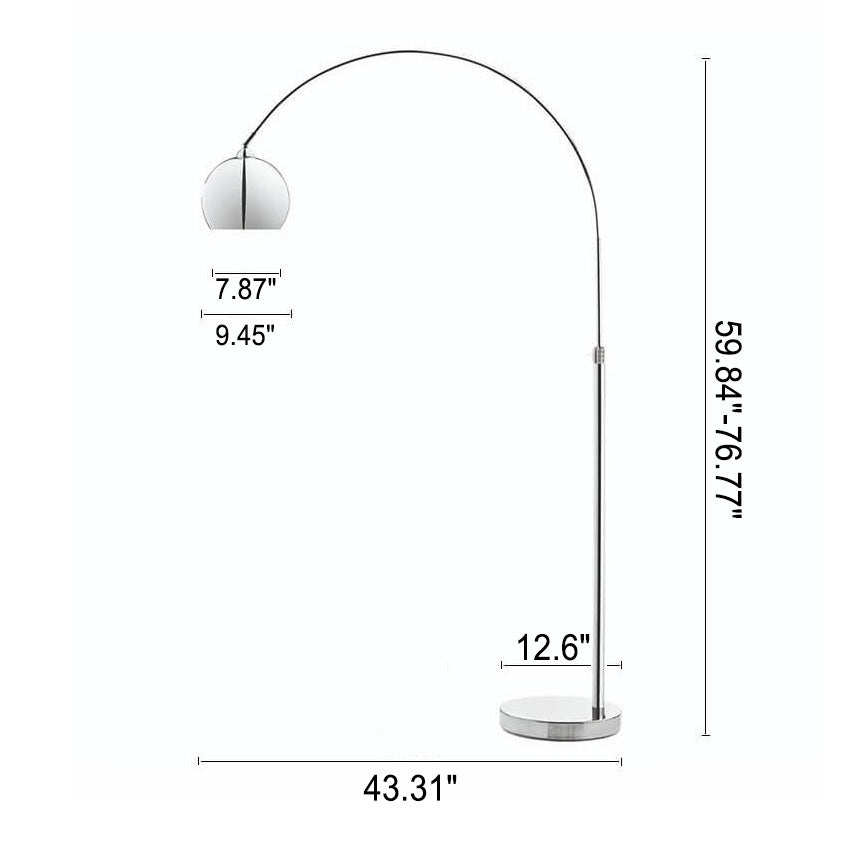 Fishing Rod Dome Round Floor Lamp