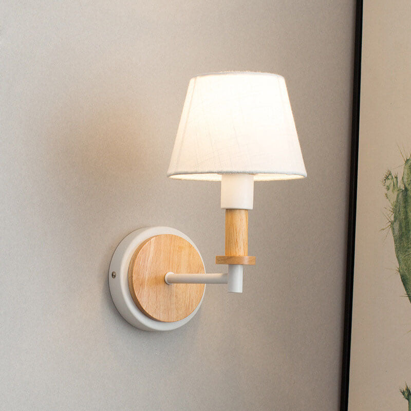 Wooden Tubular Wall Lamp