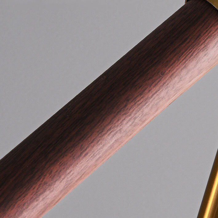 Nordic Minimalist Imitation Walnut Floor Lamp