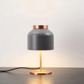Round Cylinder Iron Bedroom Table Lamp