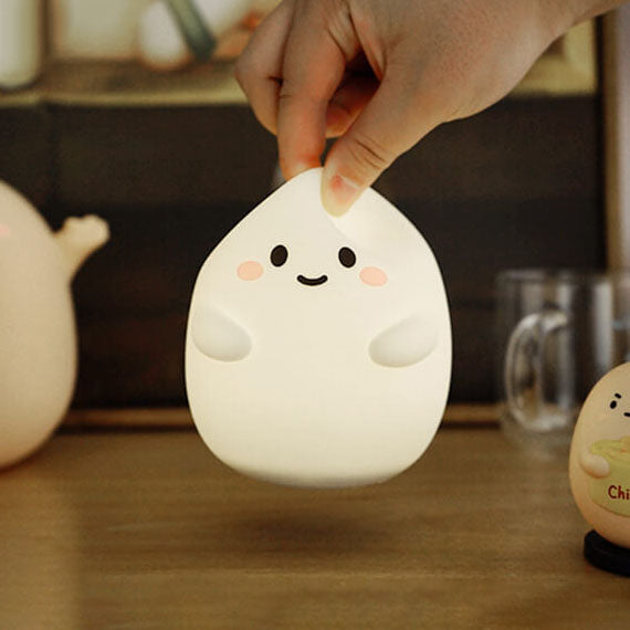 Cartoon Egg Silicone Kids Table Lamp
