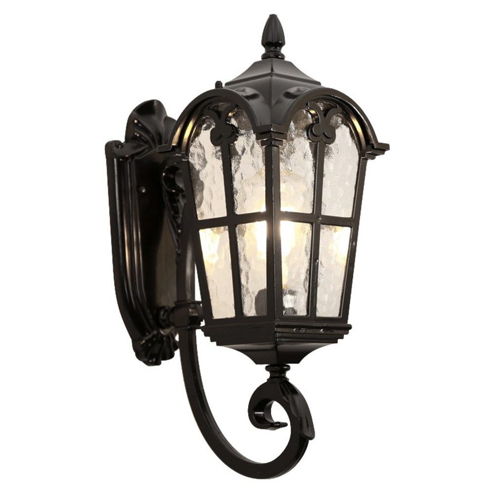 Aluminum Glass Cylinder Ripple Outdoor Light