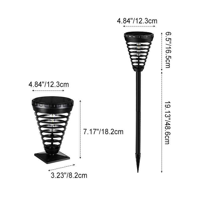 Plastic Cone Ground Insert Outdoor Light