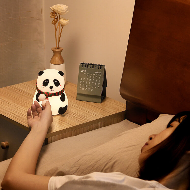 Childlike Cartoon Mini Panda Table Lamp