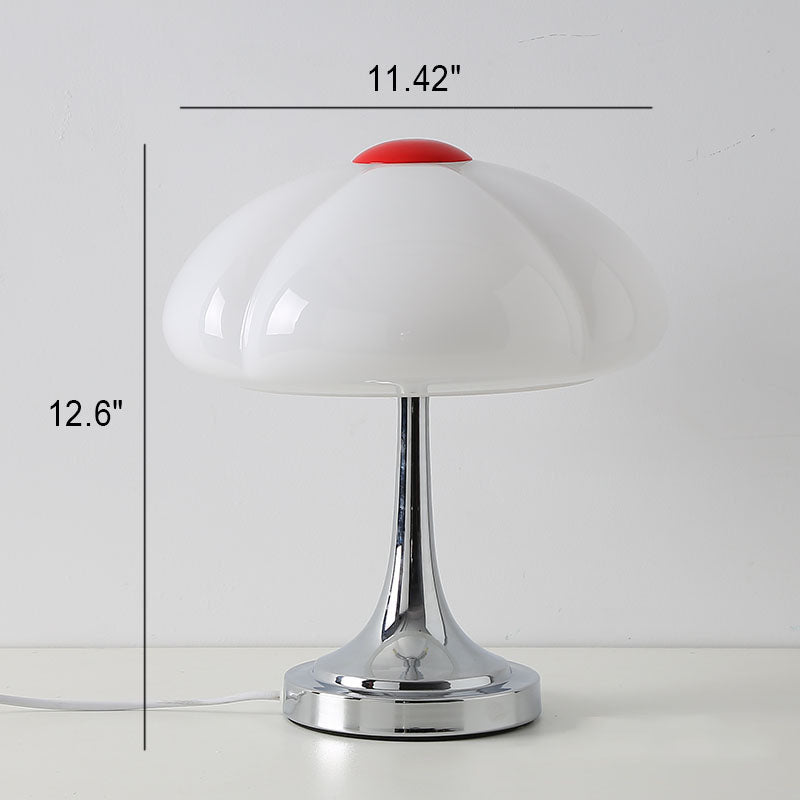 Mushroom Glass Iron Plating 4-Light Table Lamp