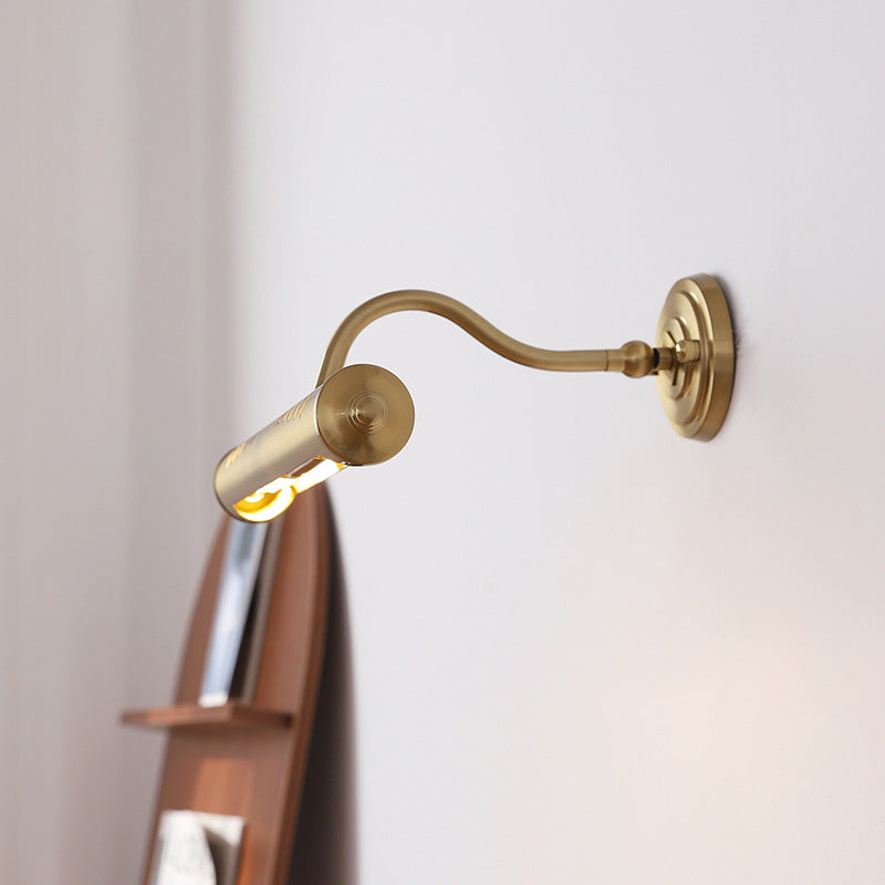 Cylinder Iron Bedroom 2-Light Wall Lamp