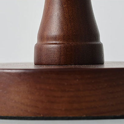 Ceramic Bowl Shape Wood Table Lamp