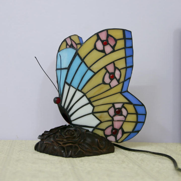 Butterfly Shape Stained Glass Table Lamp