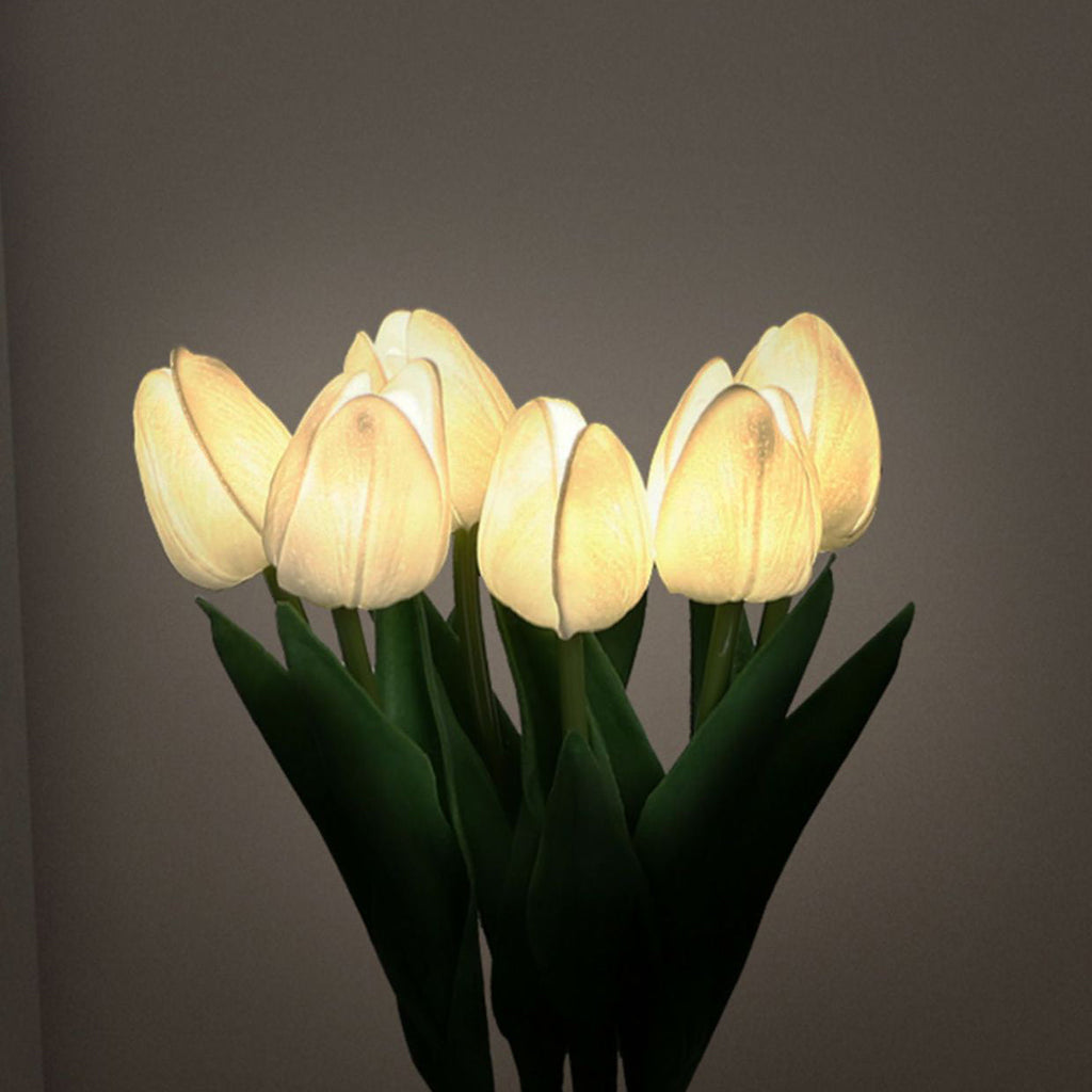 PU Ceramic Tulip Simulated Table Lamp