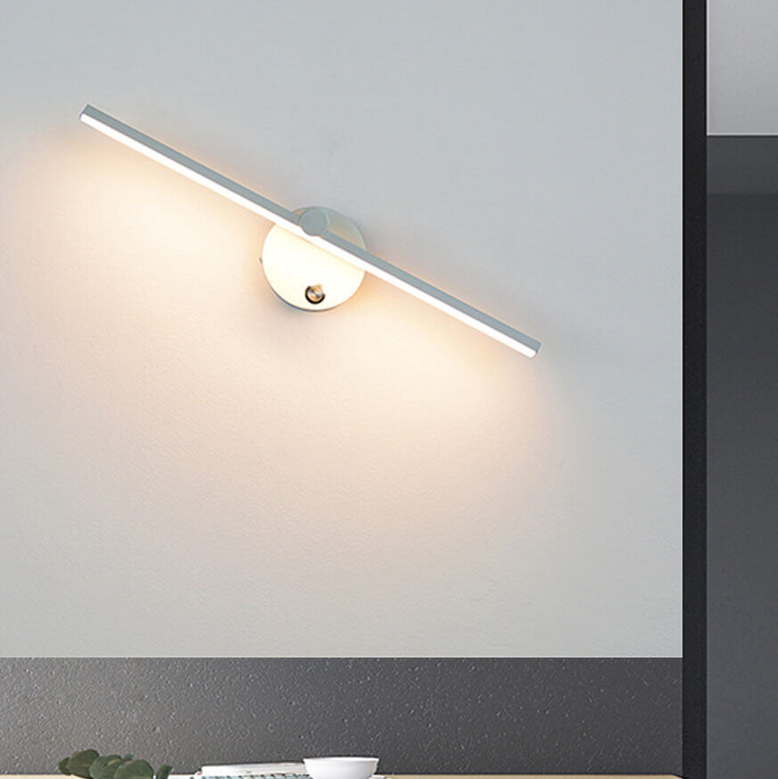 Aluminum Long Bar Switch Wall Lamp
