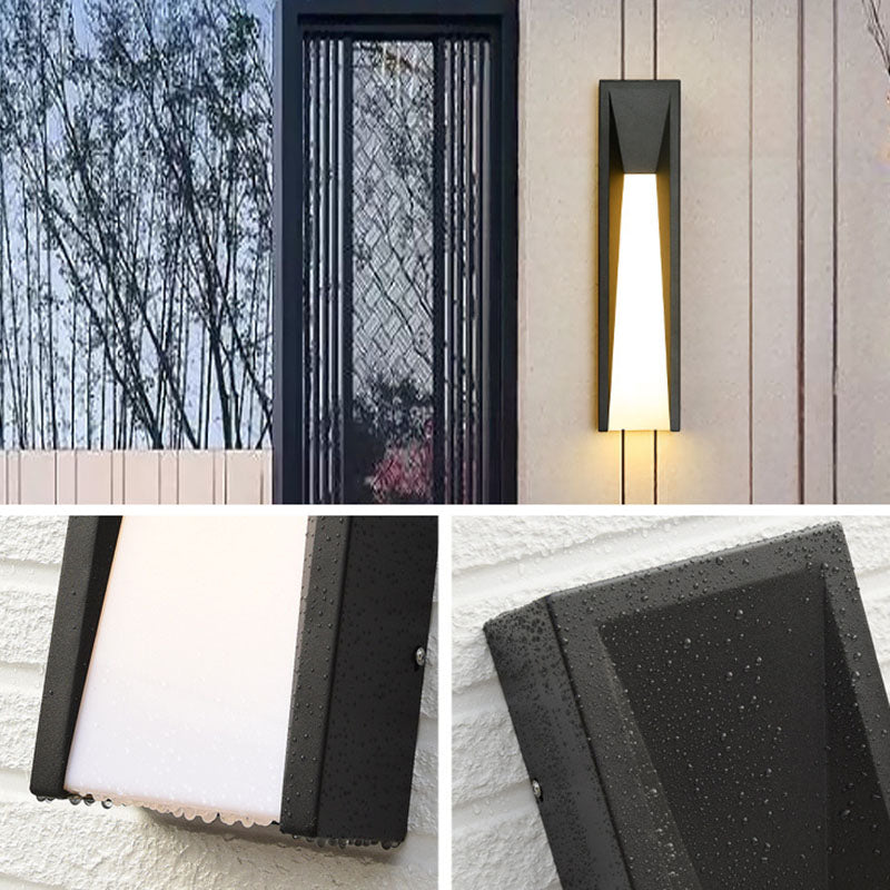 Stainless Steel Cuboid Acrylic Outdoor Light