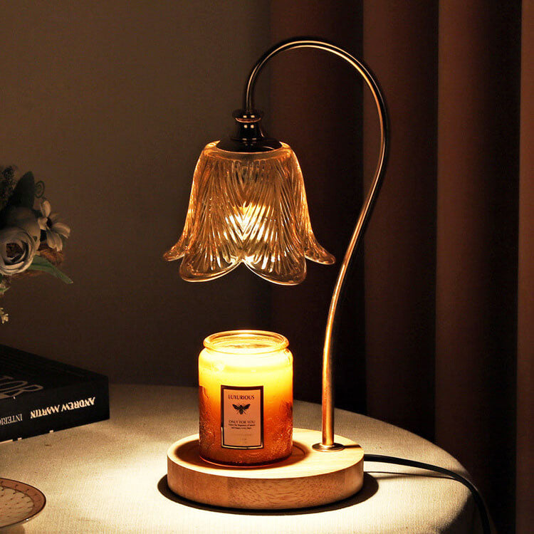 Log Marble Melting Wax Table Lamp