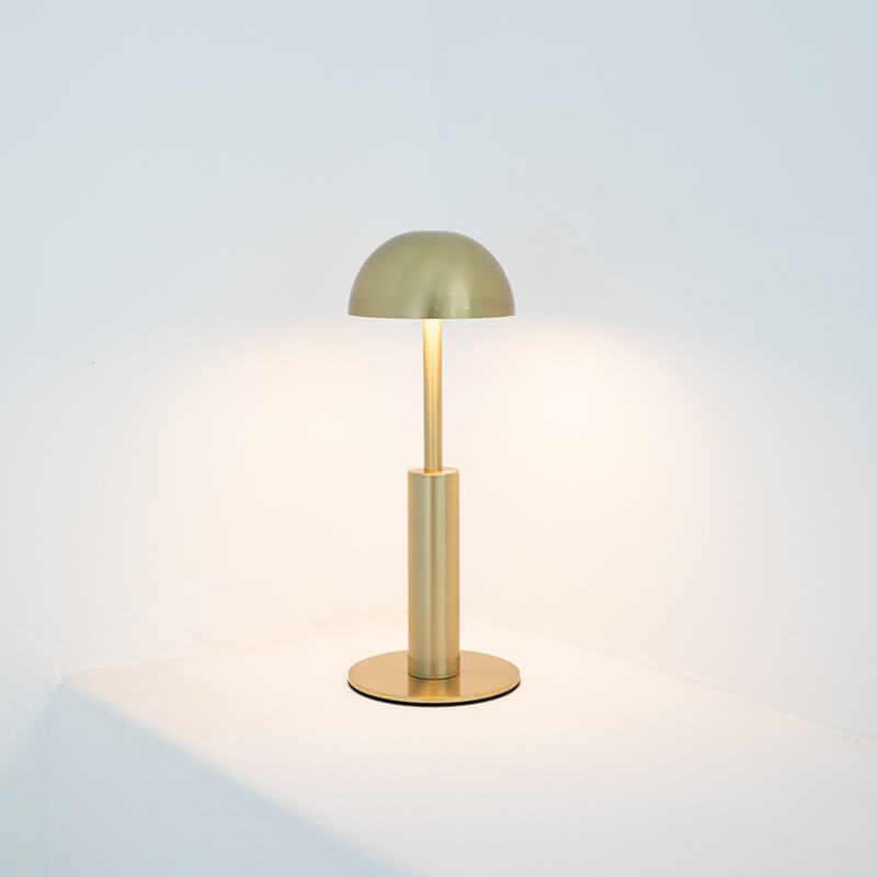Gold Dome Charging Table Lamp