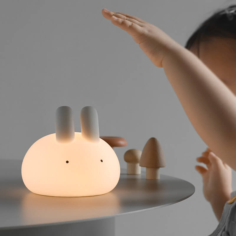 Cartoon Bunny Silicone Pat Table Lamp