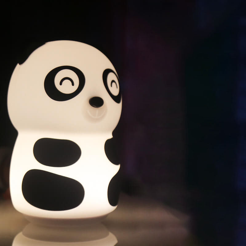 Cartoon Panda Silicone Pat Table Lamp