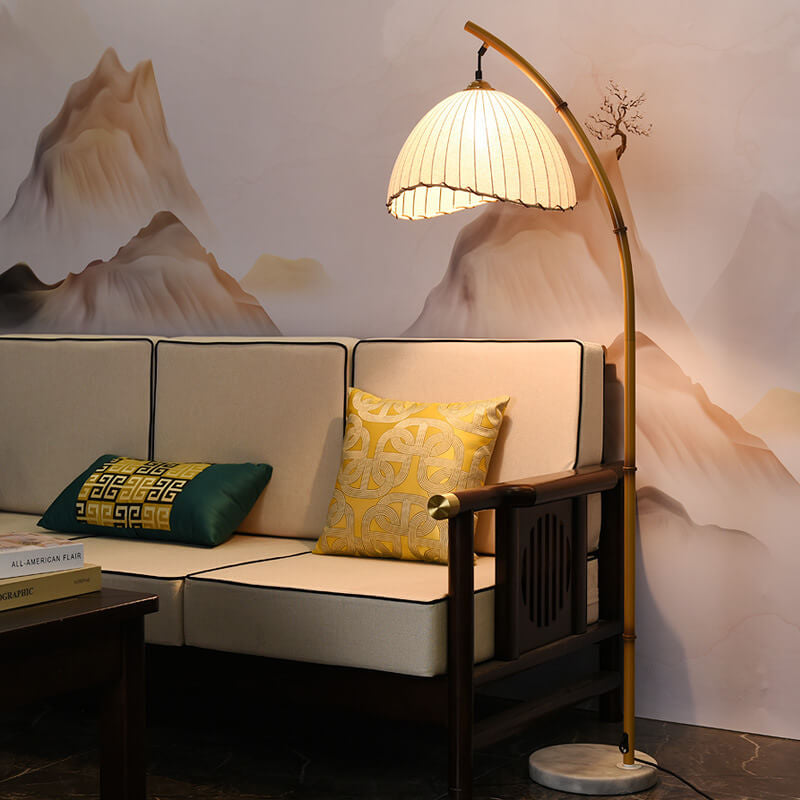Retro Zen Simulation Bamboo Floor Lamp