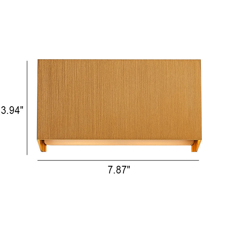 Aluminum Square Flat Beam Wall Lamp