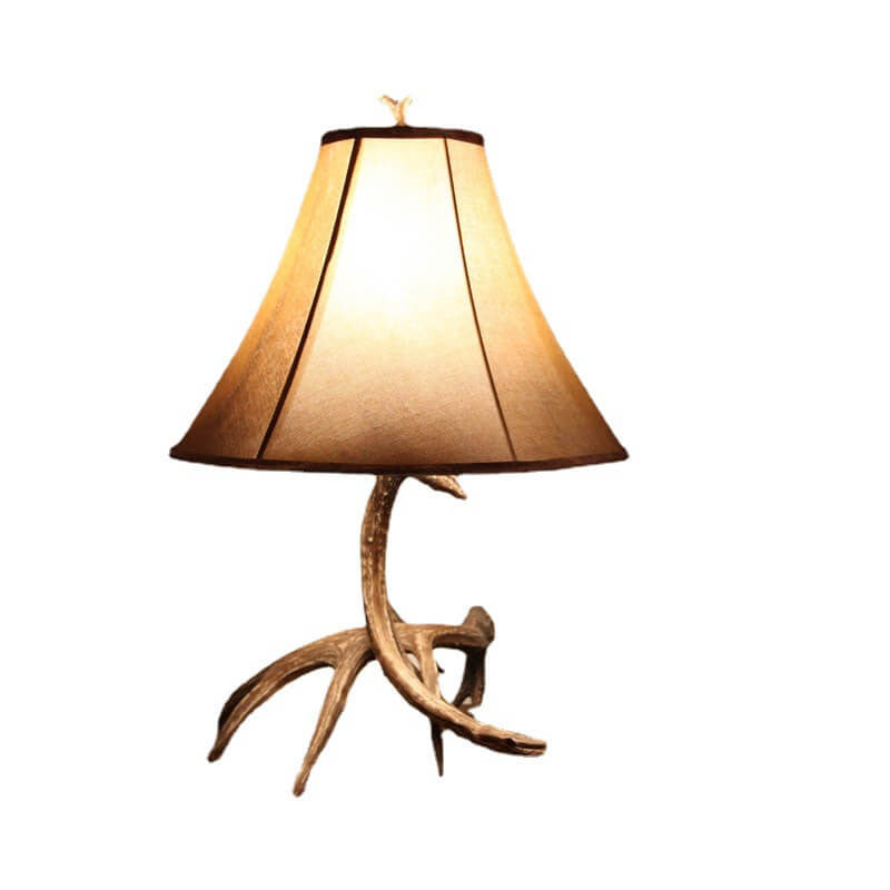 Antler Resin Faux Deer Table Lamp