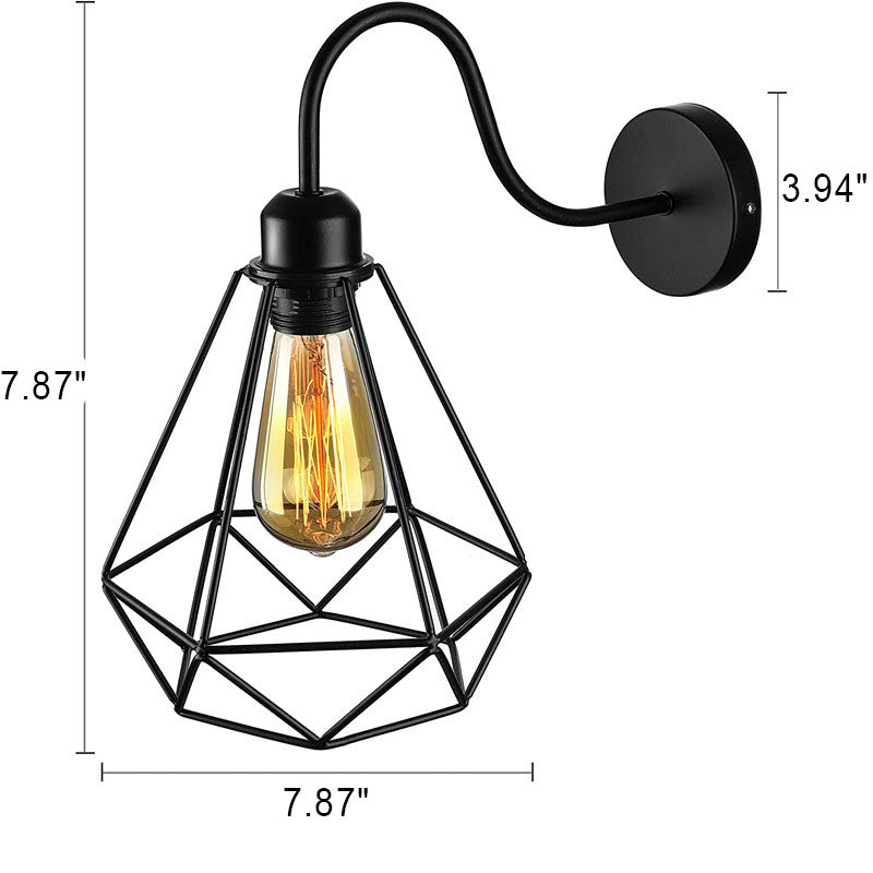 Iron Cage Wall Lamp