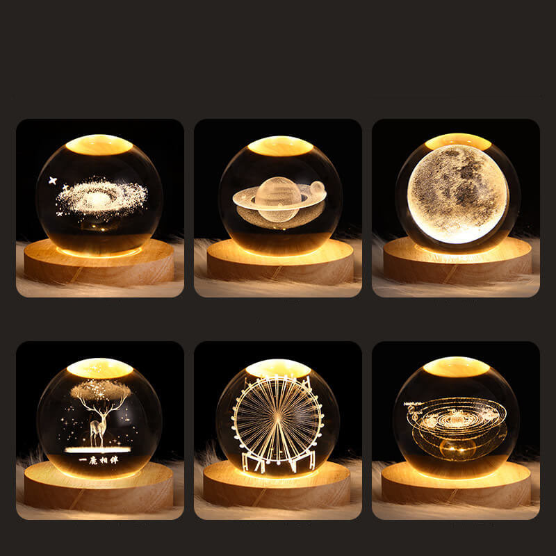 Star System Crystal Ball Table Lamp