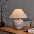 Handmade Ceramic Fabric Pot Table Lamp