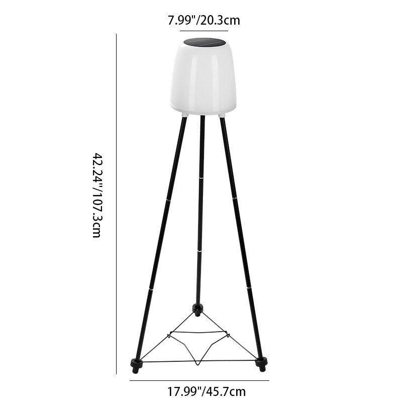 Tripod Round Iron ABS Floor Lamp