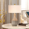 Solid Color Resin Fabric Table Lamp