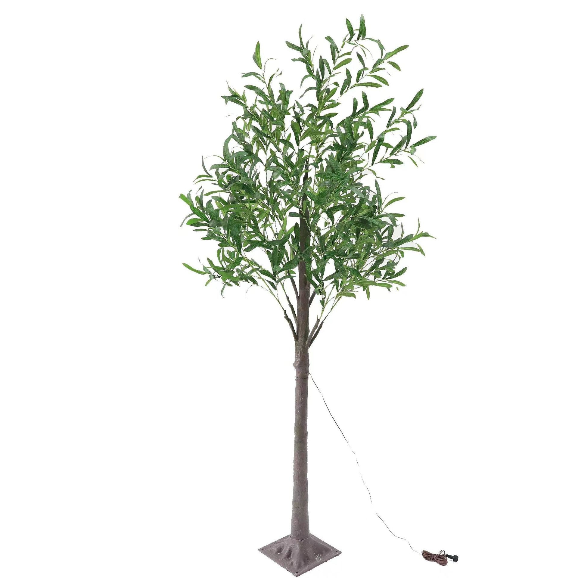 Olive Leaf Simulation Plants Floor Lamp