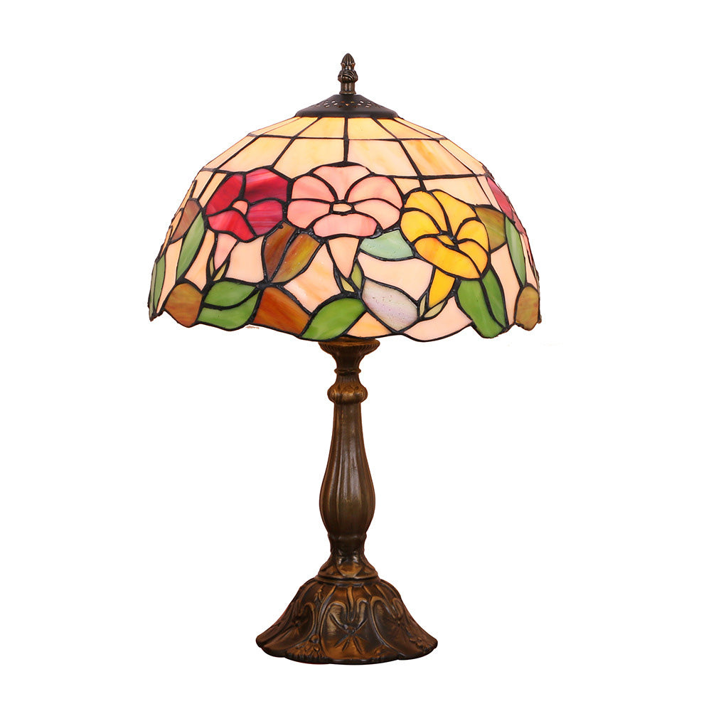 Morning Glory Stained Glass Table Lamp