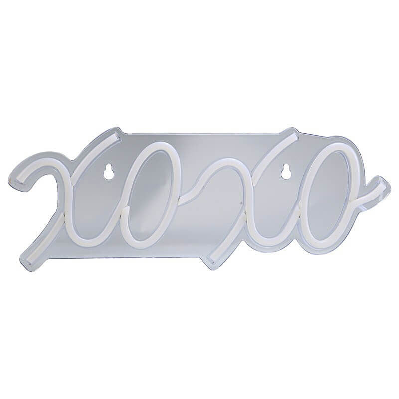 Letters Colorful Transparent Back Table Lamp