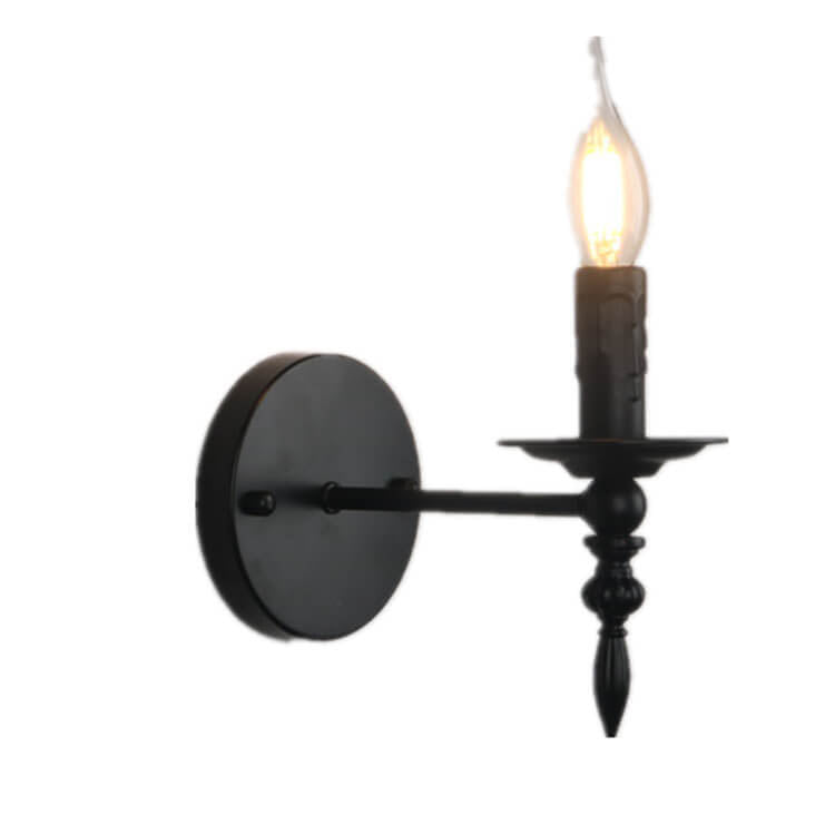 Iron Candle Wall Lamp