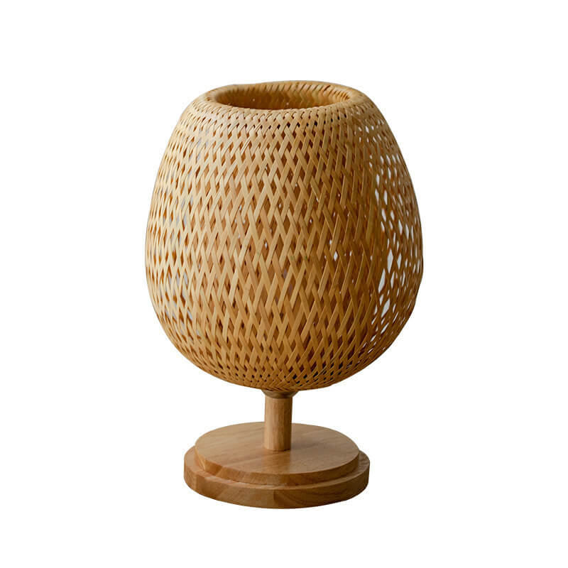 Moso Bamboo Wood Iron Table Lamp