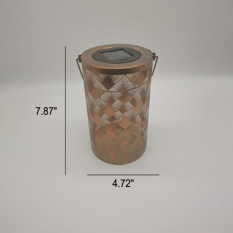 Solar Iron Cylinder Decorative Outdoor Light