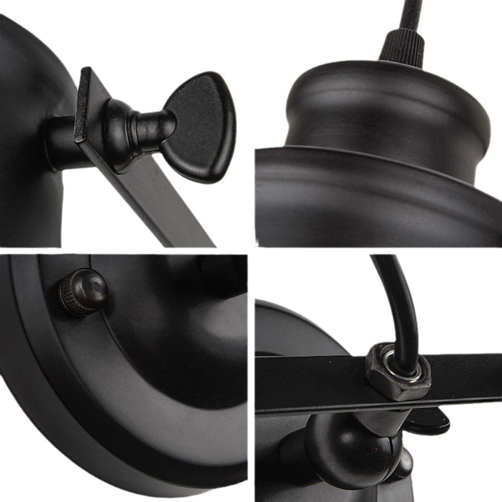 Cylindrical Iron Living Room Wall Lamp