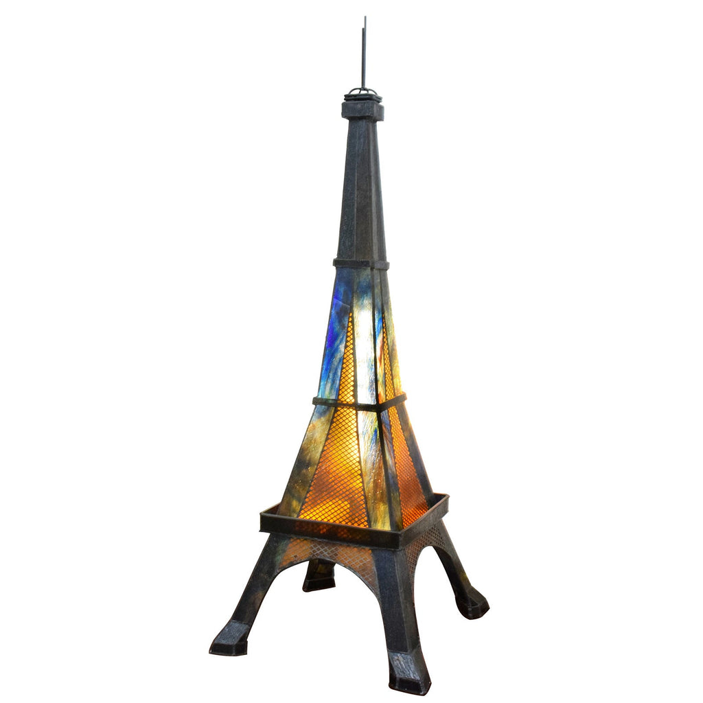 Tower Stained Glass Table Lamp
