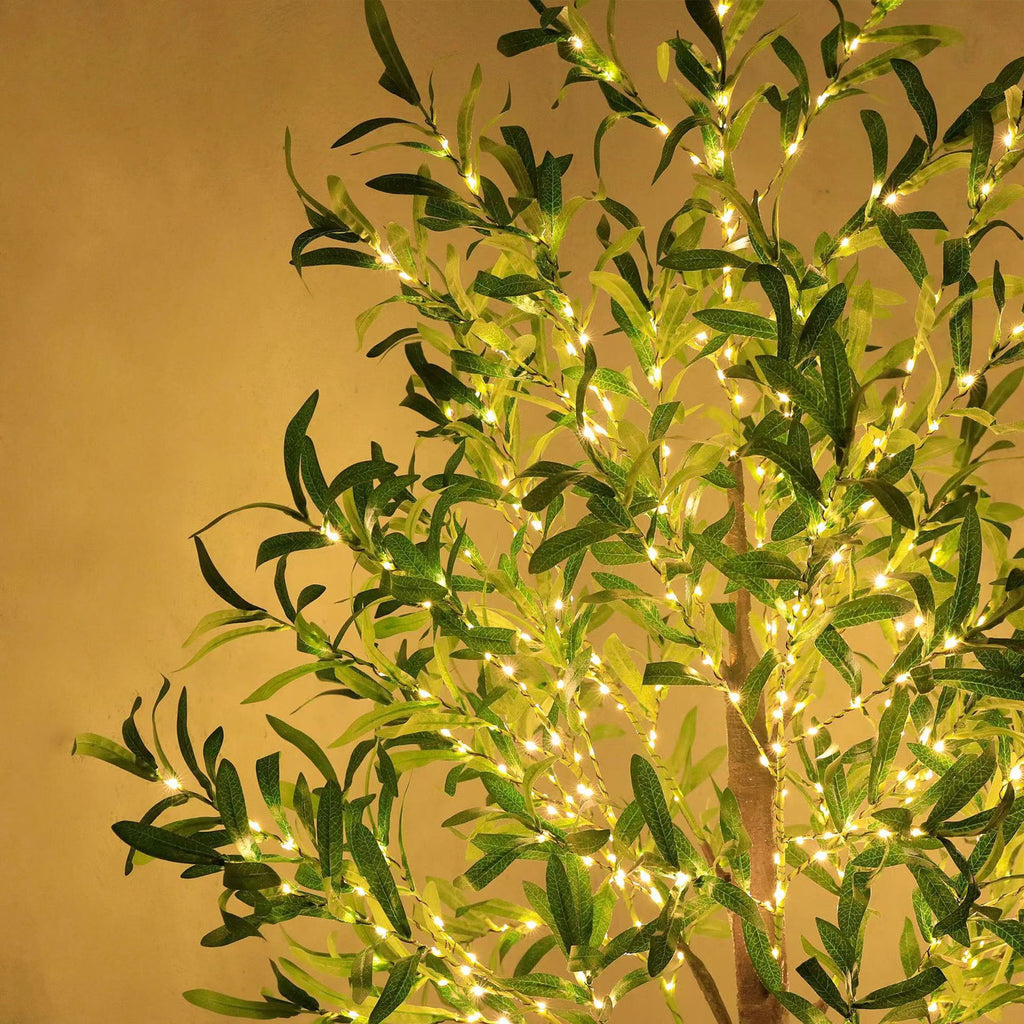 Olive Leaf Simulation Plants Floor Lamp