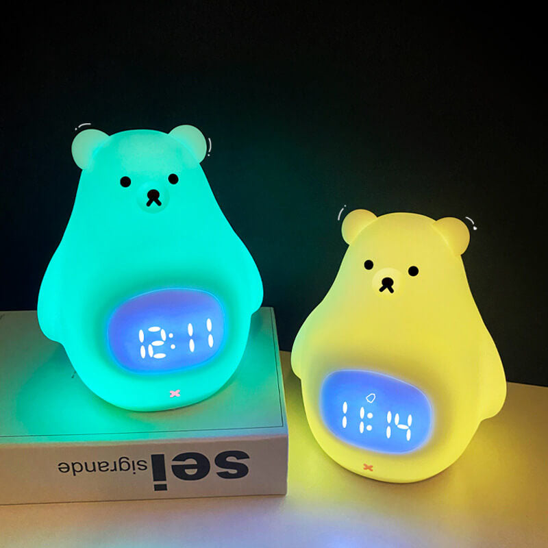 Polar Bear Silicone Alarm Night Light