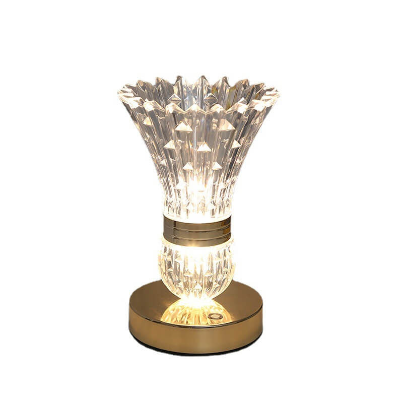 Acrylic Vase Shape Hardware Table Lamp