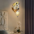 Eclectic Resin Horse Head Wall Lamp