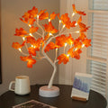 Christmas Plastic Maple Leaf Table Lamp
