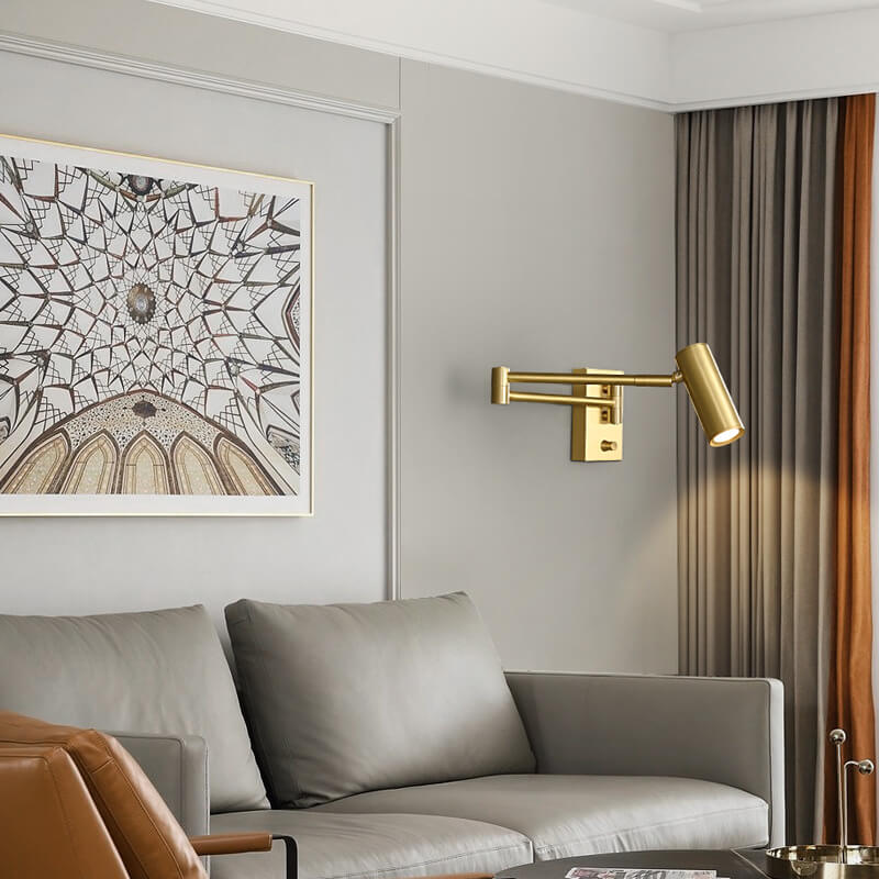 Copper Rotatable Eye Protection Wall Lamp
